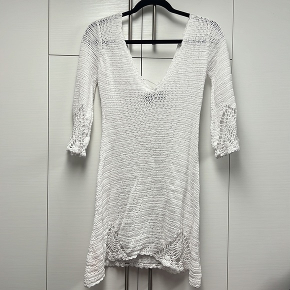 White lace cover up - Picture 2 of 2